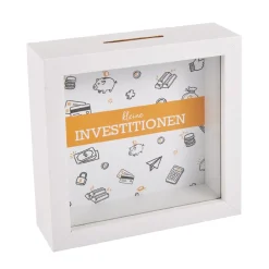Spardose Investitionen, 12 Cm