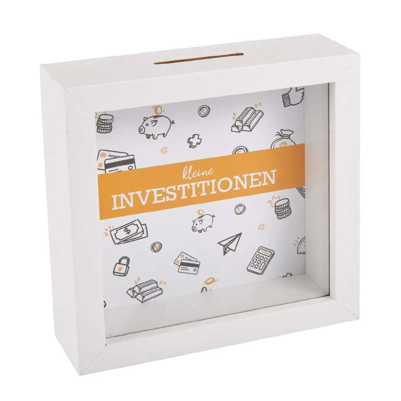 Spardose Investitionen, 12 Cm