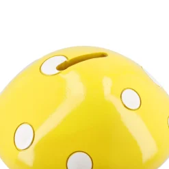 Spardose Pilz, Gelb, 15 Cm