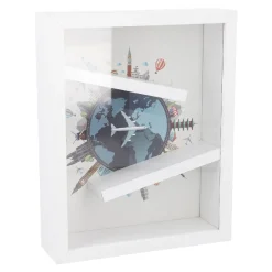 Spardose Rahmen/Reise, Weiß, 20 X 25 Cm