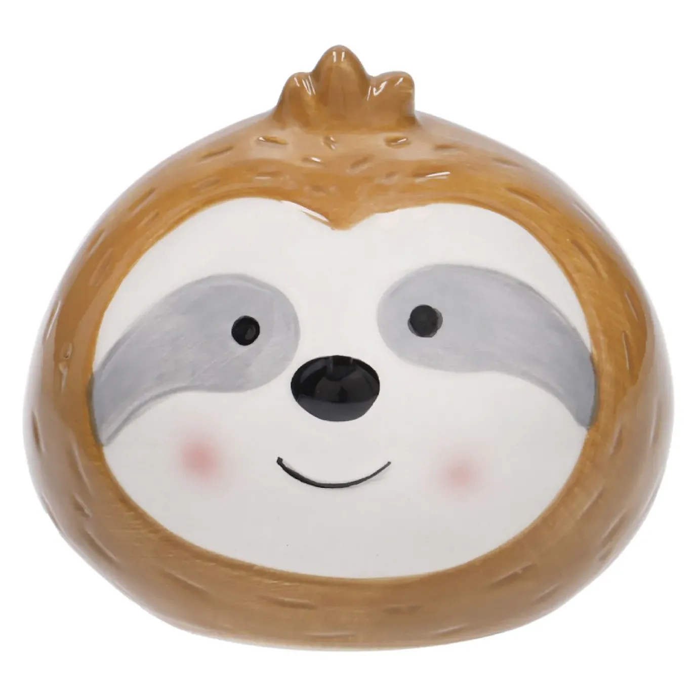 Spardose Tierkopf, Faultier