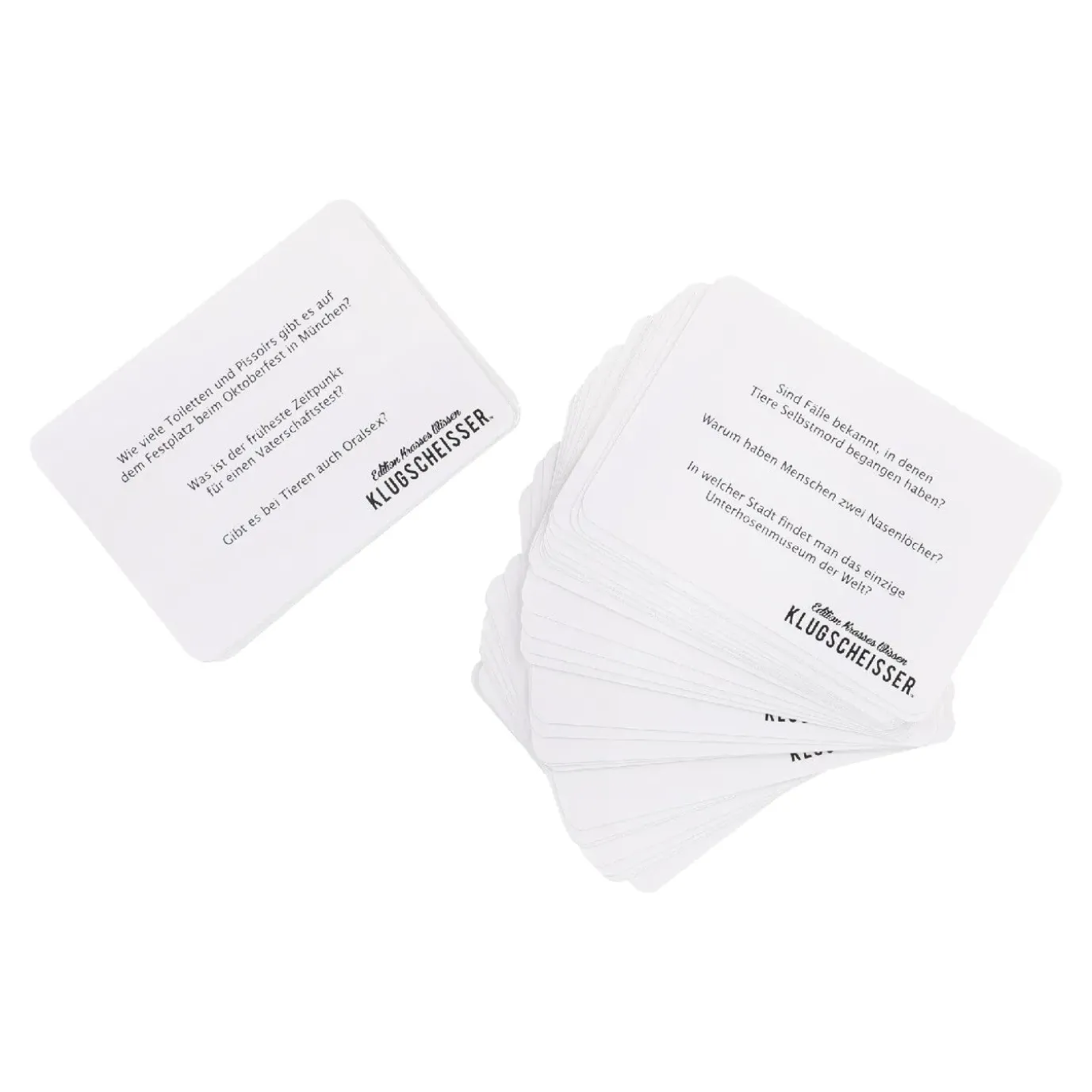 Spiel Klugscheisser, Krasses Wissen
