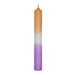 Stabkerze Dip-Dye, Mandarin/lavendel, 18 Cm