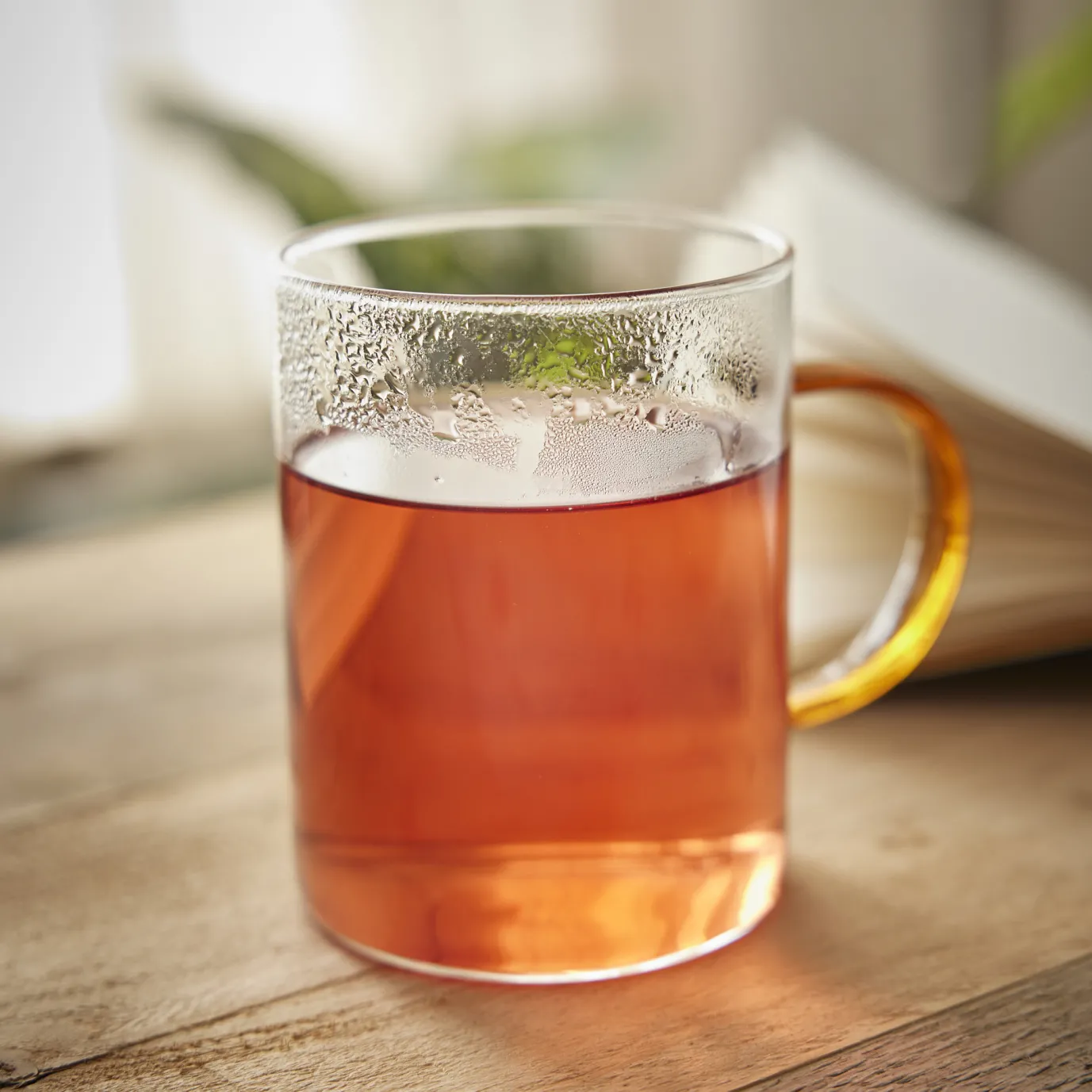 Teeglas Boro, Farbhenkel/braun, 400 Ml