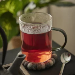 Teeglas Boro, Farbhenkel/dunkelgrau, 400 Ml