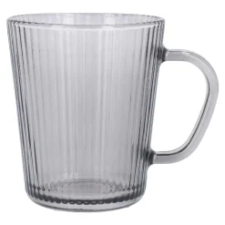Teeglas Rillen, Grau, 300 Ml