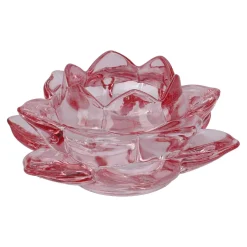 Teelichthalter Lotus, Rosa, 11 X 5.5 Cm