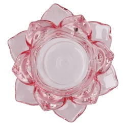 Teelichthalter Lotus, Rosa, 11 X 5.5 Cm