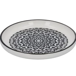 Teller China, Orient, Schw/wss, 16.5 Cm