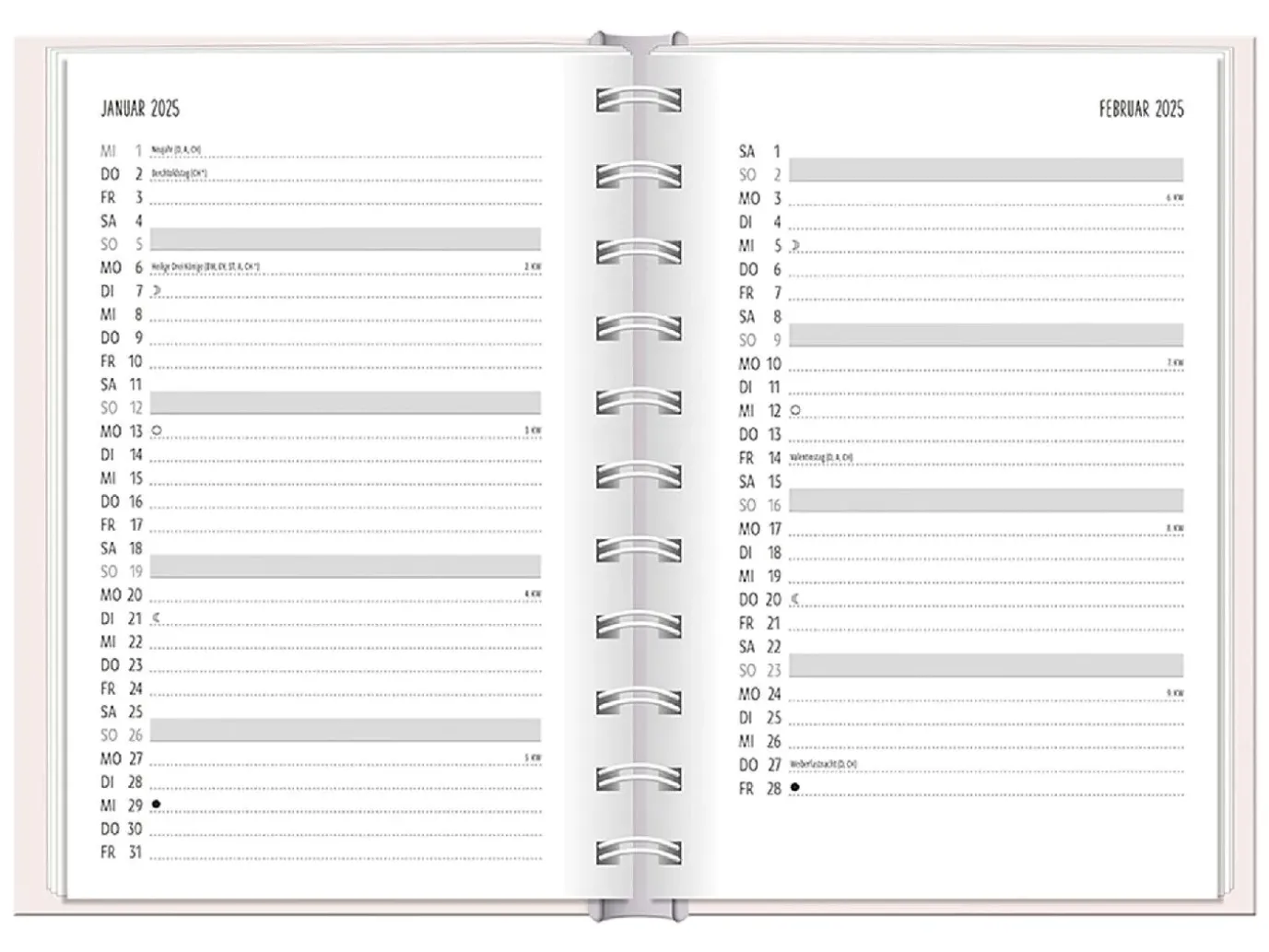 Terminplaner 2025, Lichtblicke