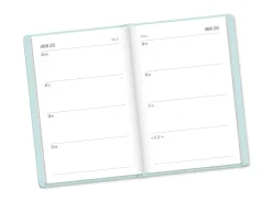 Terminplaner Lederlook, 2025, Mint