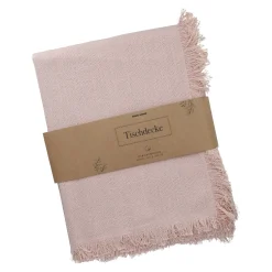 Tischdecke Fransen, Rosa, 140 X 200 Cm