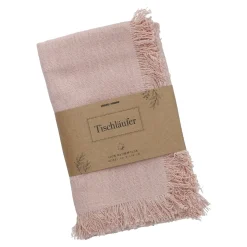 Tischläufer Fransen, Rosa, 40 X 150 Cm