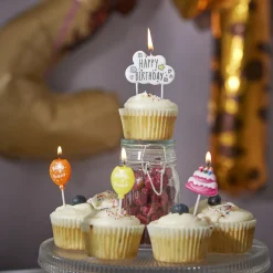 Tortenkerze Geburtstag, Schwarz