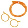 Trink-Schlauch Brille, Orange