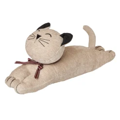 Türstopper Katze, Liegend/creme, 38 Cm