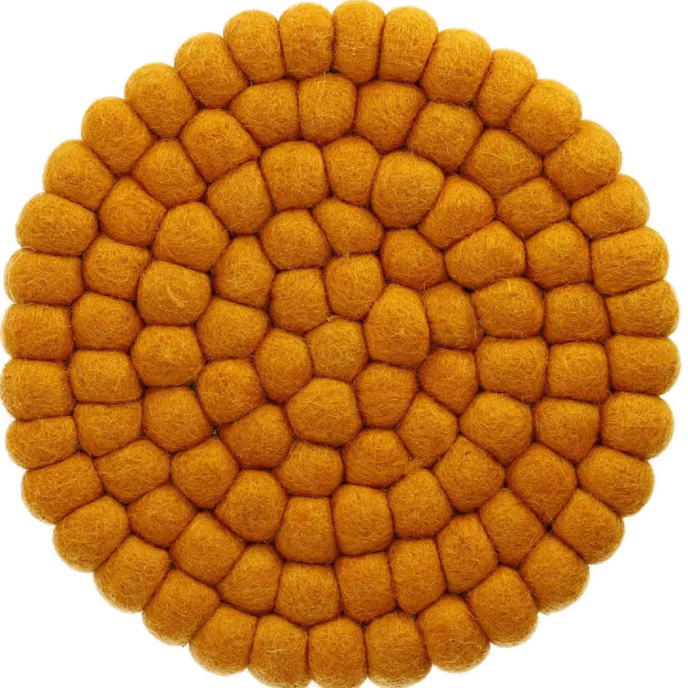 Untersetzer Filzkugeln, Gelb, 20 Cm