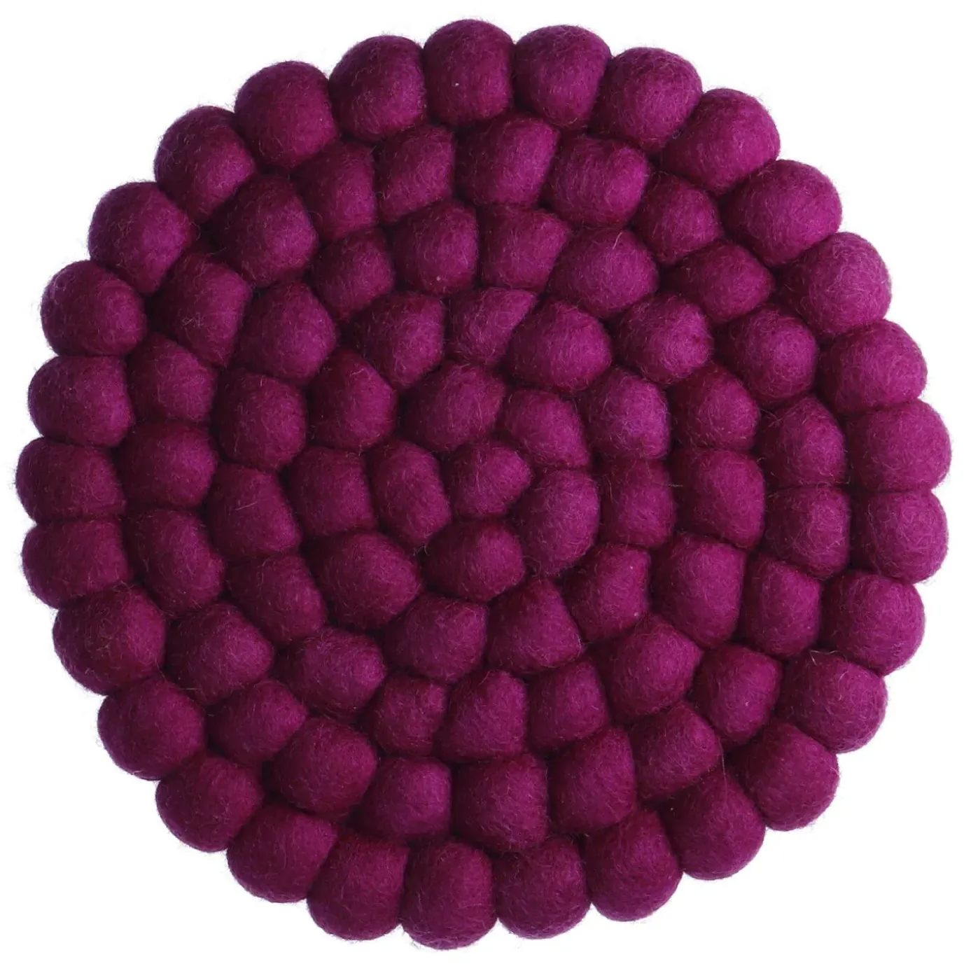 Untersetzer Filzkugeln, Lila, 20 Cm