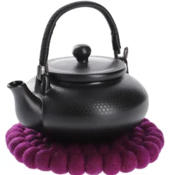 Untersetzer Filzkugeln, Lila, 20 Cm