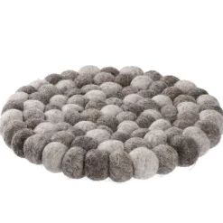 Untersetzer Filzkugeln, Taupe Mix, 20 Cm
