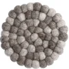Untersetzer Filzkugeln, Taupe Mix, 10 Cm