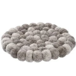 Untersetzer Filzkugeln, Taupe Mix, 10 Cm