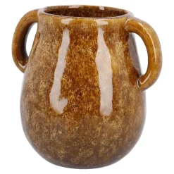 Vase Krug Mit Griffen, Braun, 14.5 Cm