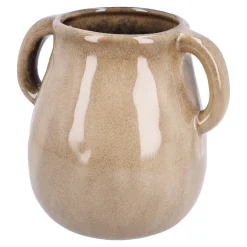Vase Krug Mit Griffen, Creme, 14.5 Cm
