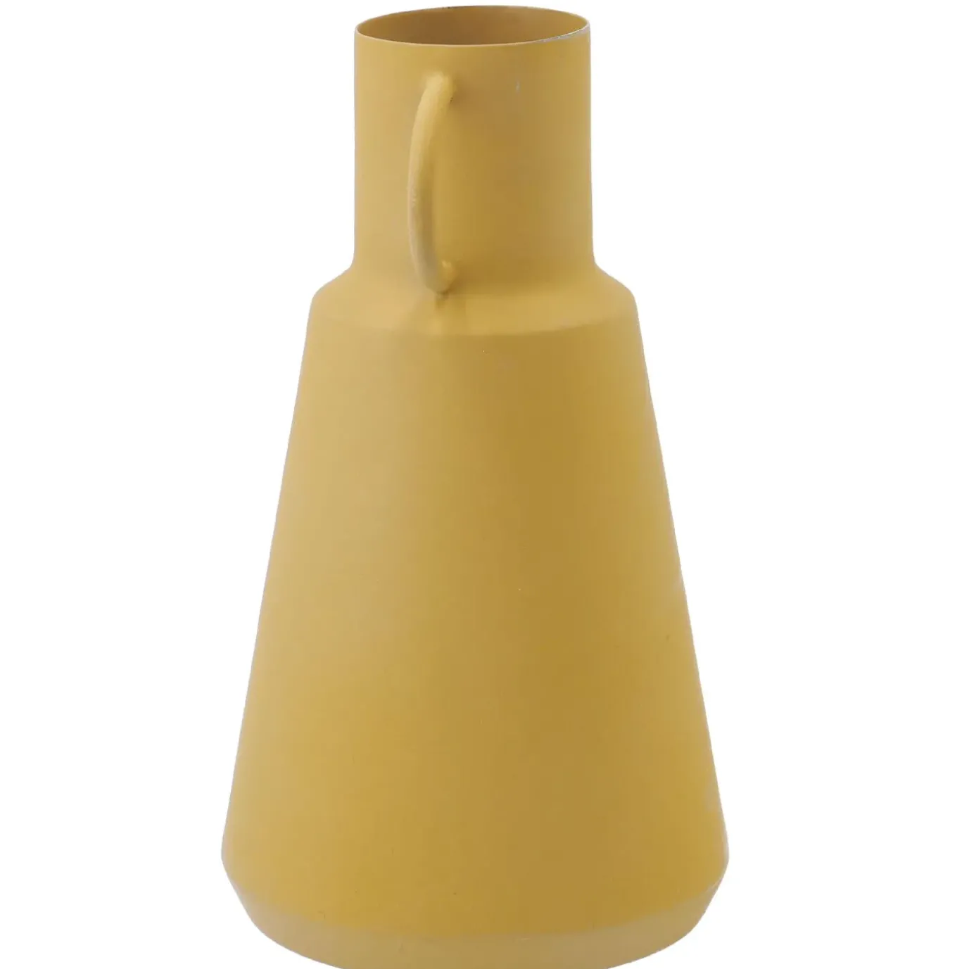 Vase Metall, Hoch/gelb, 19.5 Cm