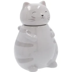 Vorratsdose Katze, Grau, 20 Cm