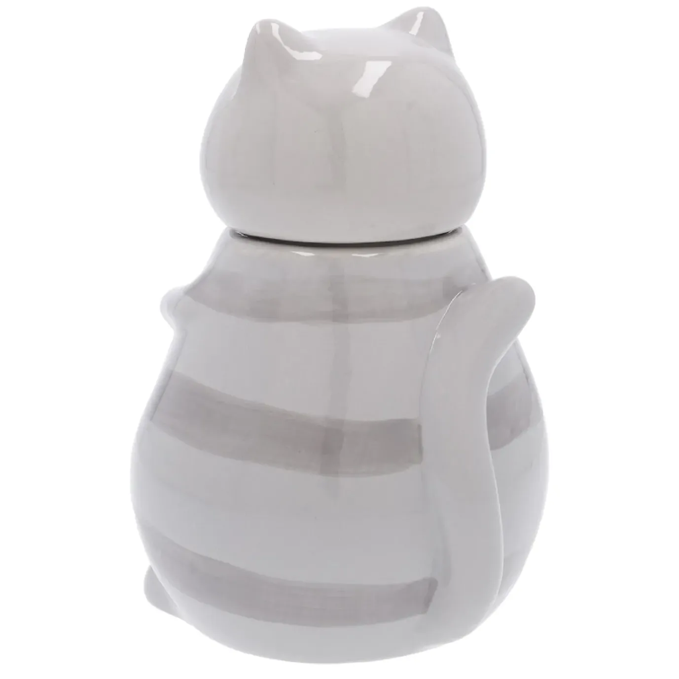 Vorratsdose Katze, Grau, 20 Cm