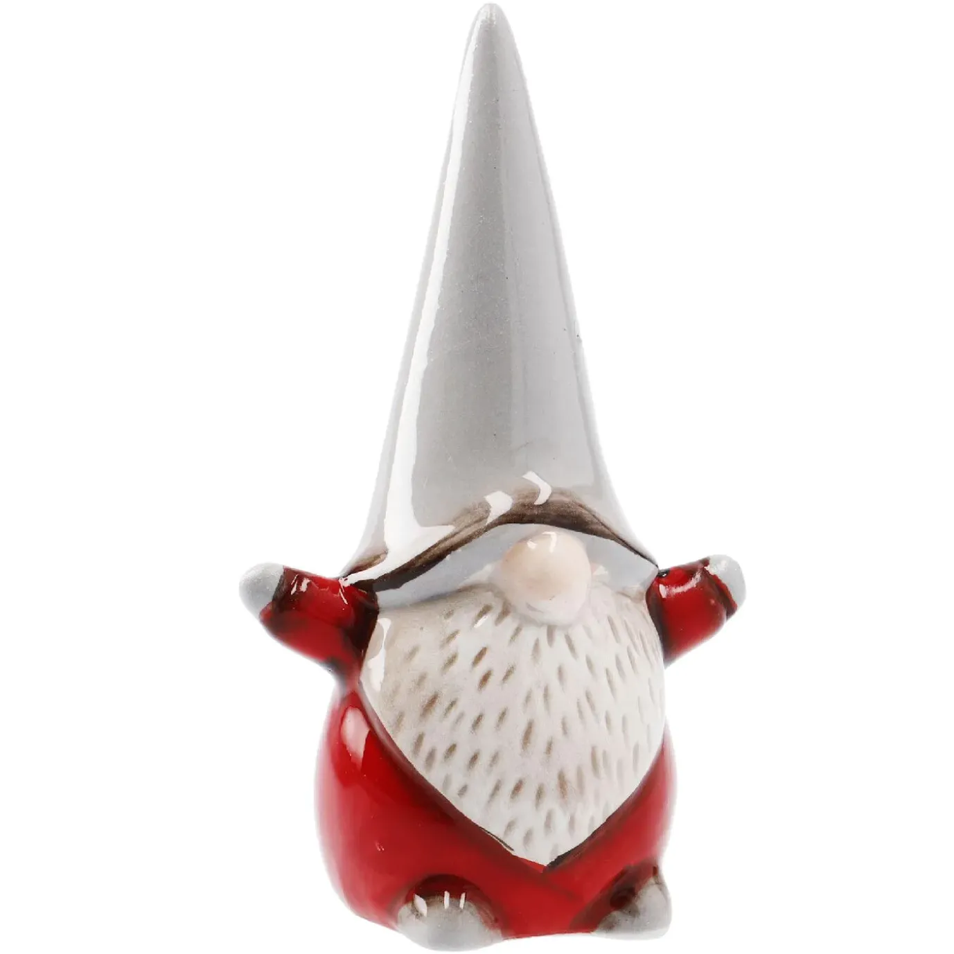 Wichtel Mit Arme, Grau, 12 Cm