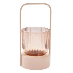 Windlicht Bügel-Design, Beige/amber, 9 X 20 Cm