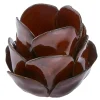 Windlicht Blume, Braun, 9 X 7.5 Cm