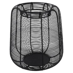 Windlicht Draht, Schwarz, 22 X 24 Cm